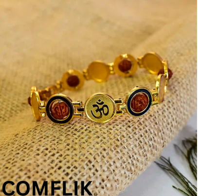 Comflik OM & Rudraksh Bracelet