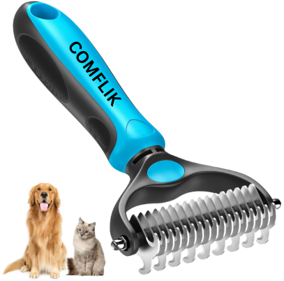 Comflik Dematting Comb & Deshedding Tool for Cats & Dogs
