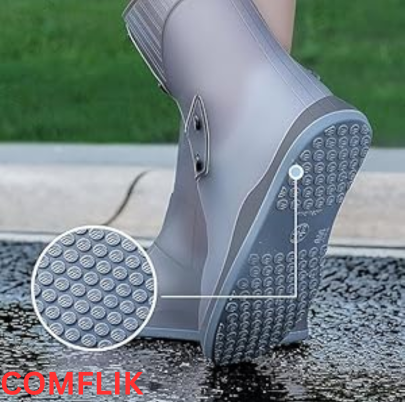 Comflik Reusable, Non-Slip, Waterproof Silicone Shoe Cover