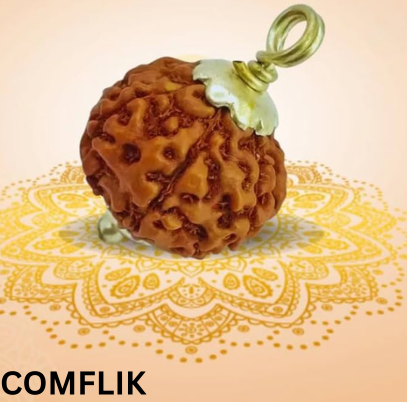 Comflik 7 Mukhi Rudraksha With Pendant